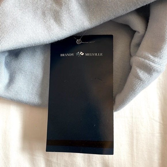 Brandy Melville Cropped Blue Turtleneck - Picture 3 of 3